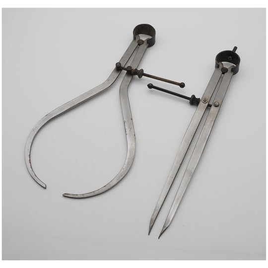 Good Clean Pair of Large Callipers and Dividers