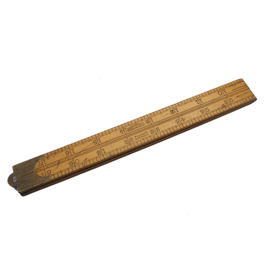 Super Clean John Rabone 4 Fold 3 Foot Rule