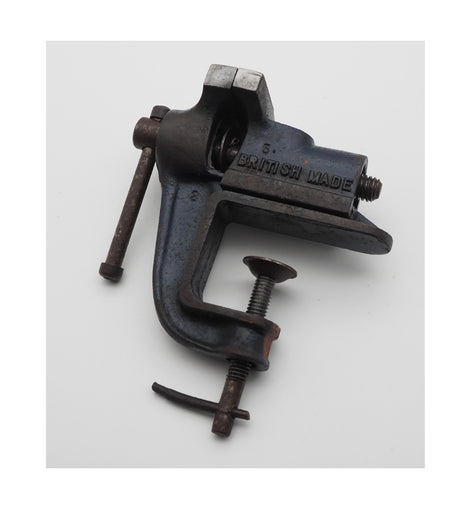 Small British Made Bench Mounted Vice
