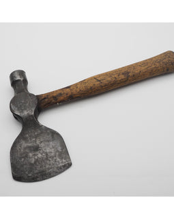 Unusual Early Hand Forged Hand Axe with Hammer
