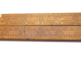 RARE Early Rabone 4 Foot Boxwood Rule