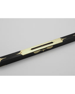 Ebony & Fancy Brass Inlaid Scottish Level