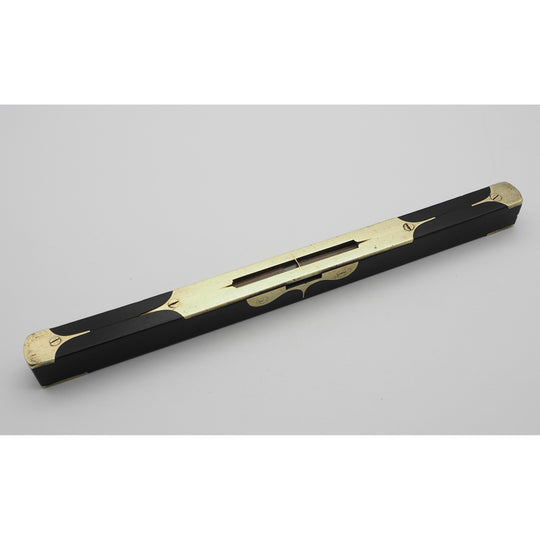 Ebony & Fancy Brass Inlaid Scottish Level