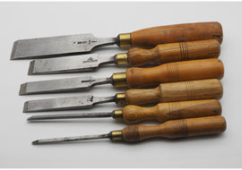 6 Good Firmer Chisels by Sorby and Marples