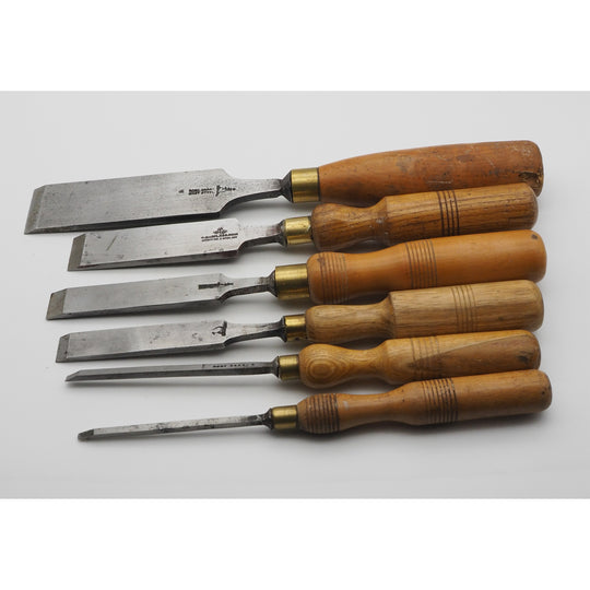 6 Good Firmer Chisels by Sorby and Marples