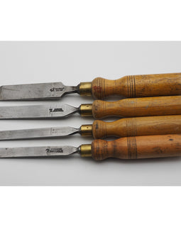 4 Good Firmer Chisels by Mawhood Sheffield