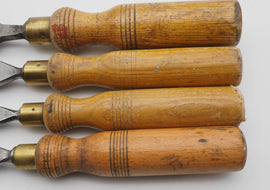 4 Good Firmer Chisels by Mawhood Sheffield