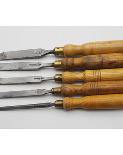 5 Good Firmer Chisels mainly by Robt Sorby