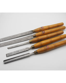 Good Set of 5 Stormont Sheffield Turning Chisels