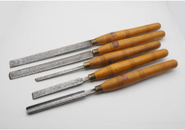 Good Set of 5 Stormont Sheffield Turning Chisels