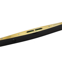 FINE & RARE Ebony & Brass Boat-Shaped Level by Marshall Glasgow