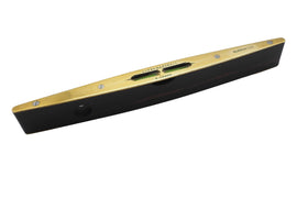 FINE & RARE Ebony & Brass Boat-Shaped Level by Marshall Glasgow