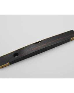 FINE & RARE Ebony & Brass Boat-Shaped Level by Marshall Glasgow