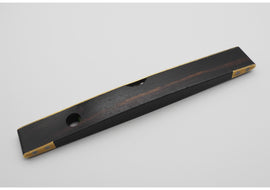 FINE & RARE Ebony & Brass Boat-Shaped Level by Marshall Glasgow