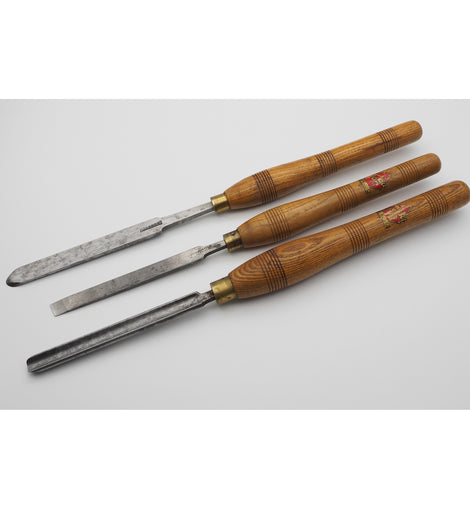 3 Good Turning Chisels by Various Good Makers