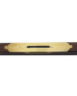 Good 19th Century Scottish Fancy Brass Inlaid Level