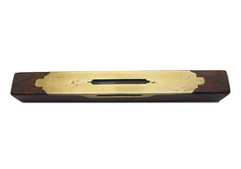 Good 19th Century Scottish Fancy Brass Inlaid Level
