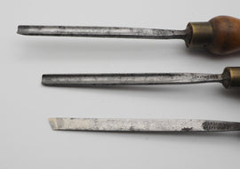 3 Good Antique Carving Chisels