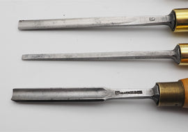 Set of 6 Carving Chisels by Mathieson With Boxwood Handles