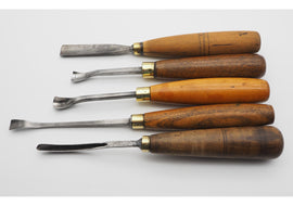 5 Superb Large Size Carving Chisels by Henry Taylor