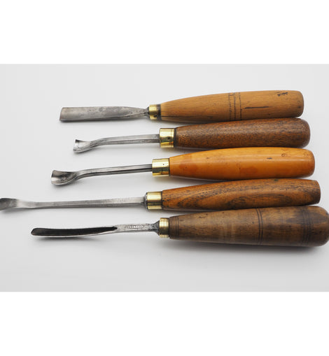 5 Superb Large Size Carving Chisels by Henry Taylor