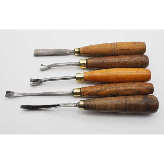 5 Superb Large Size Carving Chisels by Henry Taylor