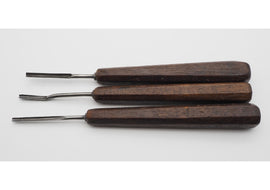 Set of 3 18th Century Continental Carving Gouges