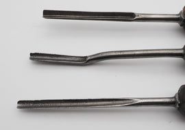 Set of 3 18th Century Continental Carving Gouges