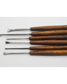 Six Very Nice Early Carving Chisels & Gouges