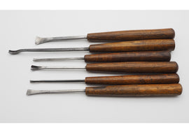 Six Very Nice Early Carving Chisels & Gouges