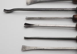 Six Very Nice Early Carving Chisels & Gouges