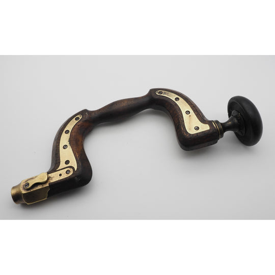Well Used Early Marples Beech & Brass Lever Brace