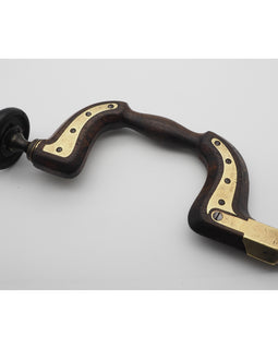 Well Used Early Marples Beech & Brass Lever Brace