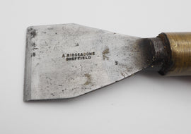 RARE 1 3/4" Wide Sash Pocket Chisel by A. Ridge, Sheffield