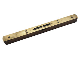 Scottish Walnut & Brass Level by Carrick & Craig
