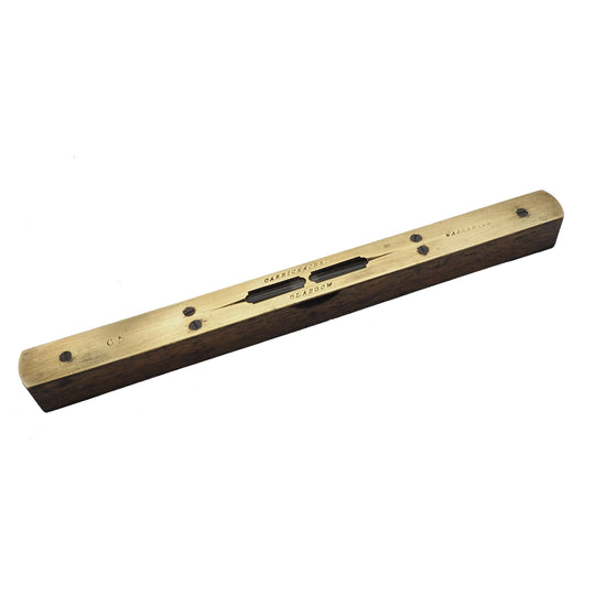 Scottish Walnut & Brass Level by Carrick & Craig