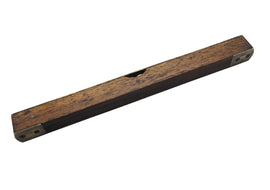 Scottish Walnut & Brass Level by Carrick & Craig