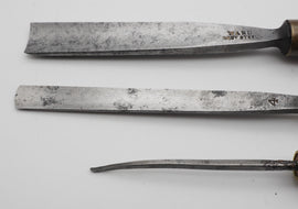 3 Antique Woodcarving Chisels. Addis & Ward