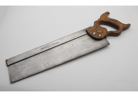 14" Heavy Steel Back Tenon Saw by Garrick & Craig of Glasgow