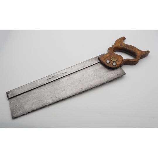 14" Heavy Steel Back Tenon Saw by Garrick & Craig of Glasgow