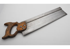 14" Heavy Steel Back Tenon Saw by Garrick & Craig of Glasgow