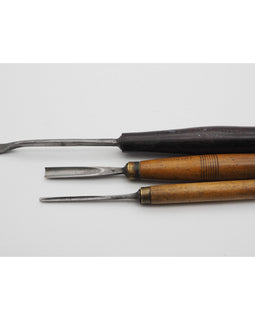 3 Carving Gouges Including A Early Addis Spoon Gouge