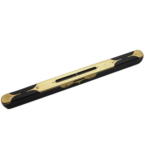 Early Buist of Edinburgh Ebony & Brass Fancy Level