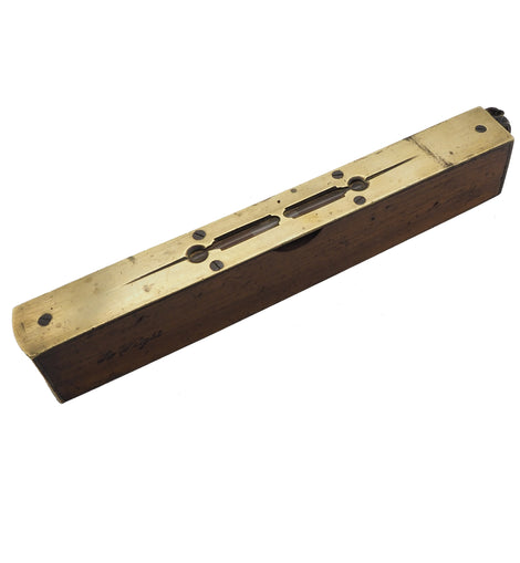 Good Walnut & Brass Sighting Level