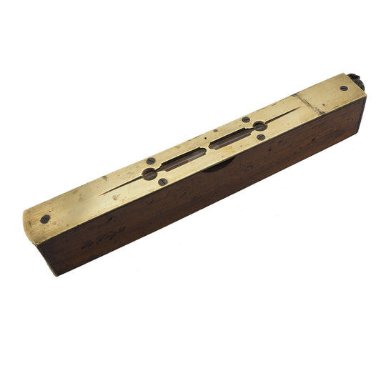 Good Walnut & Brass Sighting Level