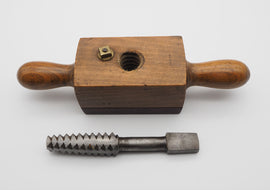 Good 1" Screw Mahogany & Beech Box & Tap