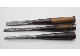 Three Early Socketed Mortice Chisels