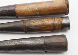 Three Early Socketed Mortice Chisels