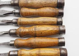 Set of 6 Good Heavy Duty Mortice Chisels