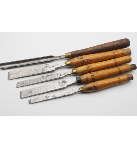 5 Good Turning Chisels by Bagshaw & Mathieson